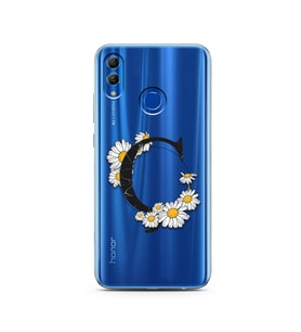 Papatya Harf Tasarım Süper Şeffaf Silikon Telefon Kılıfı Huawei Honor 10 Lite Ç-