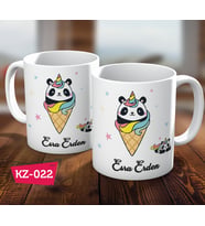 Kişiye Özel İsimli Panda Tasarım Kupa Bardak