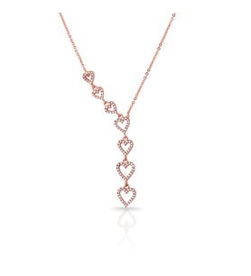 Forentina Rose Sallantılı Kalp Kolye PS1472