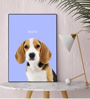 BK Gift Kişiye Özel Evcil Dost Kanvas Tablo 30x50cm-3