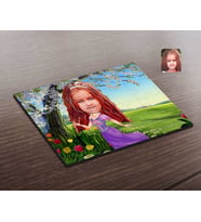 BK Gift Kişiye Özel Prenses Karikatürlü Ahşap Puzzle-3