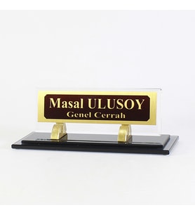 Kişiye Özel Tasarım Premium Masaüstü İsimlik - Yönetici İsimlik – Ofis Masaüstü İsimlik