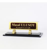 Kişiye Özel Tasarım Premium Masaüstü İsimlik - Yönetici İsimlik – Ofis Masaüstü İsimlik