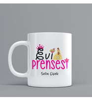 Prenses Evi Temalı Hediye Kupa Bardak Kişiye Özel Hediye SZ3