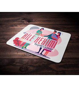Kişiye Özel Aile Hekimi Tasarımlı Mouse Pad (Renksiz)