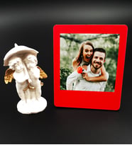 Sevdiklerinize Masum Melek Biblo  & Kişiselleştirilmiş Fotoğrafınız ile Fotoğraf Çerçevesi