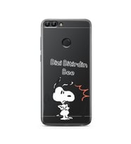 Snoopy Tasarımlı Süper Şeffaf Silikon Telefon Kılıfı Huawei PSmart (2018)
