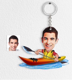 BK Gift Kişiye Özel Bay Kanocu Karikatür Anahtarlık