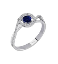 Sirius Safir ve Pırlanta Taşlı Yüzük 0704R0307