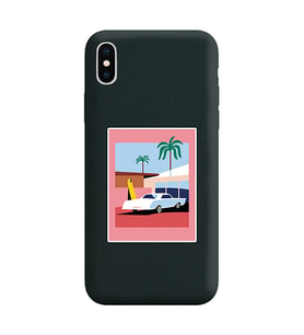 Siyah Lansman Telefon Kılıfı Iphone XS