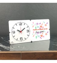 Plastik ve Estetik Cerrah Ahşap Masa Saati 002