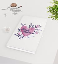BK Gift Kişiye Özel Sevgililer Günü Beyaz Defter-22