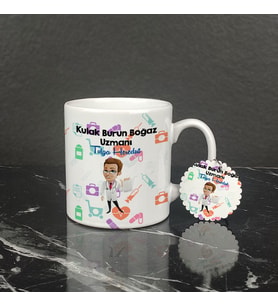 KBB Uzmanı Kupa Bardak ve Anahtarlık Set