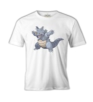 Pokemon - Rhydon Beyaz Erkek Tshirt