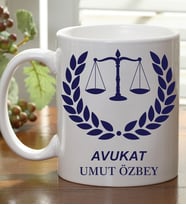 Kişiye Özel Avukat Logolu Kupa Bardak