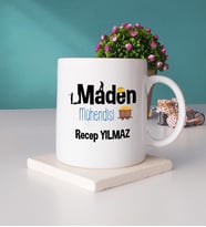 Maden Mühendisi Kupa Bardak ve Taş Bardak Altlığı Seti