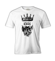 Live Like a King Beyaz Erkek Tshirt