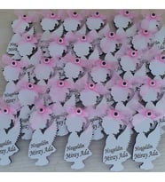 Kişiye Özel Ahşap Bebek Magnet Hatıra (Renksiz)