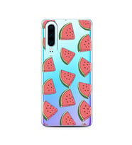 Karpuz Tasarımlı Süper Şeffaf Silikon Telefon Kılıfı Huawei P30  