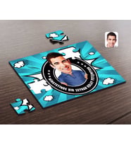 BK Gift Kişiye Özel Erkek Kolay Yetişmiyor Karikatürlü Ahşap Puzzle-3