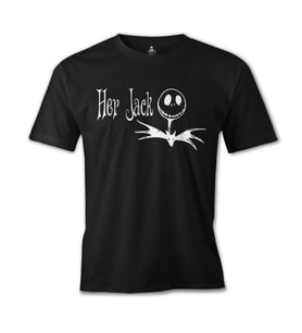 Her Sally His Jack - Jack Siyah Erkek Tshirt