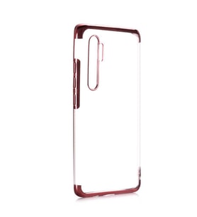 Xiaomi Mi Note 10 Lite Kılıf Zore Dört Köşeli Lazer Silikon Kılıf (Rose)