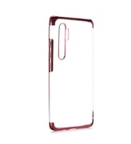 Xiaomi Mi Note 10 Lite Kılıf Zore Dört Köşeli Lazer Silikon Kılıf (Rose)