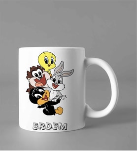 Looney Tunes Çizgi Film Kupası Kişiye Özel