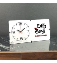 Evin Beyi Ahşap Masa Saati