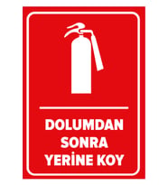 MIGNATIS - Dolumdan Sonra Yerine Koy Levhası - Sac Malzeme 35x50cm