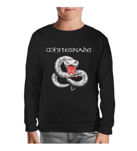Whitesnake - Snake Siyah Çocuk Sweatshirt
