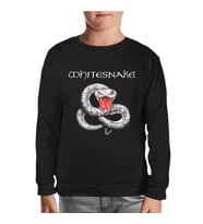 Whitesnake - Snake Siyah Çocuk Sweatshirt
