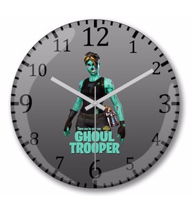 Fortnite Ghoul Trooper Duvar Saati Bombeli Gercek Cam