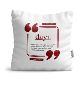 BK Gift Kişiye Özel Dayı Dekoratif Yastık  4