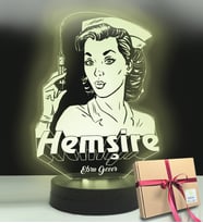 Kişiye Özel İsimli Hemşire Hediye Led Lamba (Beyaz)