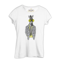 Zebra - Potikare Beyaz Kadın Tshirt