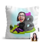 BK Gift Kişiye Özel İsimli Karikatür  Yastık  5