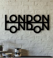 London Tasarımlı Özel Kesim Ahşap Tablo