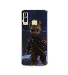Baby Groot Tasarım Süper Şeffaf Silikon Telefon Kılıfı Samsung A60