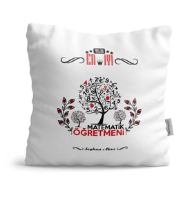 BK Gift Kişiye Özel Yılın En İyi Matematik Öğretmeni  Yastık