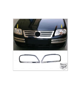 VW Caddy Krom Far Çerçevesi 2 prç.2004-2010 arası Paslanmaz Çelik