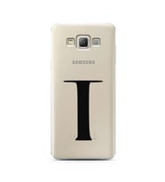 Samsung A7 (2015) Harf Tasarımlı Telefon Kılıfı T-Harfi 