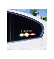 Hologram Renk Kalp Ritim Kelebek Cam Araba Cam Sticker