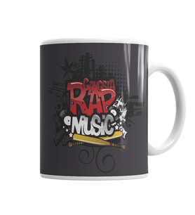 Gangsta Rap Music Müzik Kupa Bardak Porselen