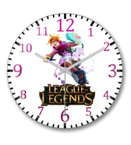 Arcade Ezreal Duvar Saati Bombeli Gercek Cam
