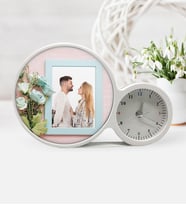 BK Gift Kişiye Özel Sevgililer Günü Fotoğraflı Saatli Sihirli Led Ayna Çerçeve  2