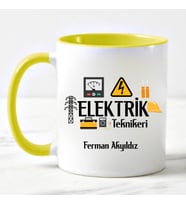 Elektrik Teknikeri Kupa Bardağı (Sarı)