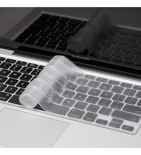 Laptop MacBook Air Pro Klavye Koruyucu 13-15-17inc Amerika İngilizce Baskı A1466 (Renksiz)