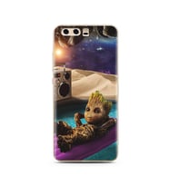 Baby Groot Tasarım Süper Şeffaf Silikon Telefon Kılıfı Huawei P10 