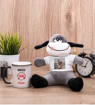Bayan Değil Kadın Sihirli Kupa Bardak ve Peluş Eşek